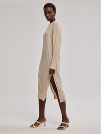 Maxi Pleated Sweater Dress