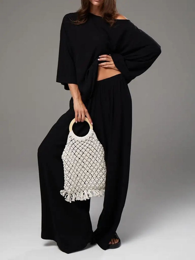 French Lazy Loose Suit