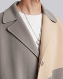 1 ×Paneled Cashmere Coat