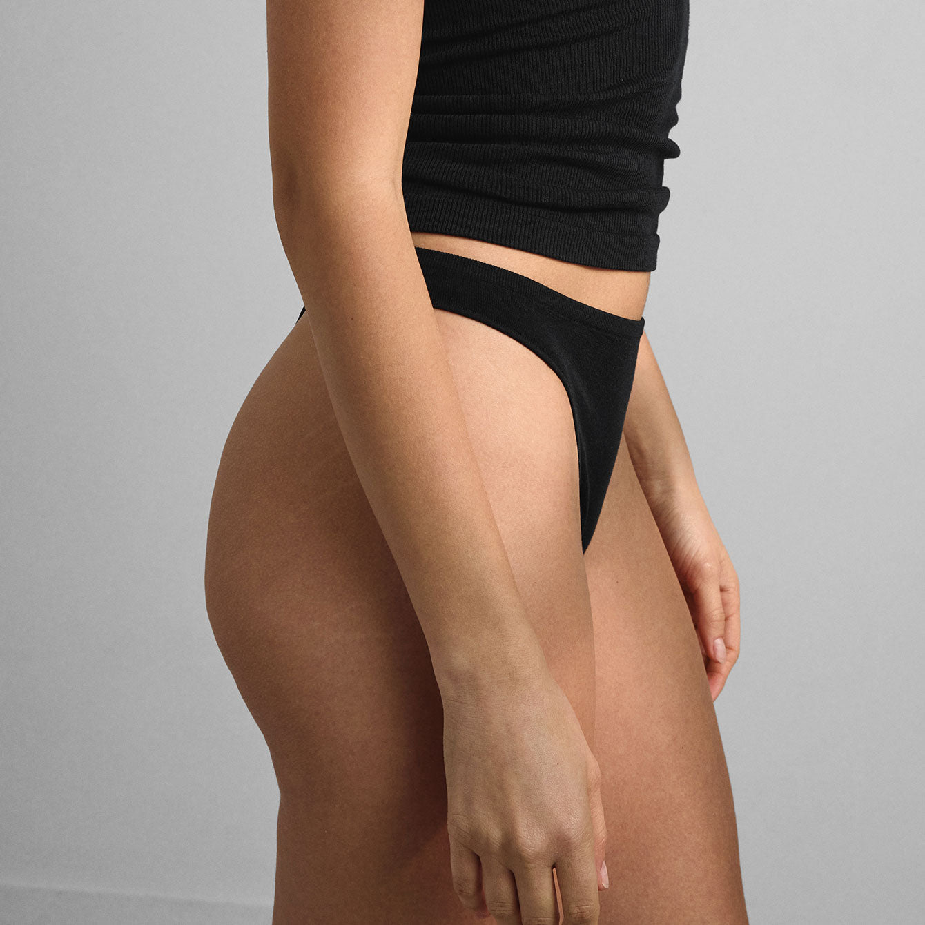 Seamless Modal High Cut Thong