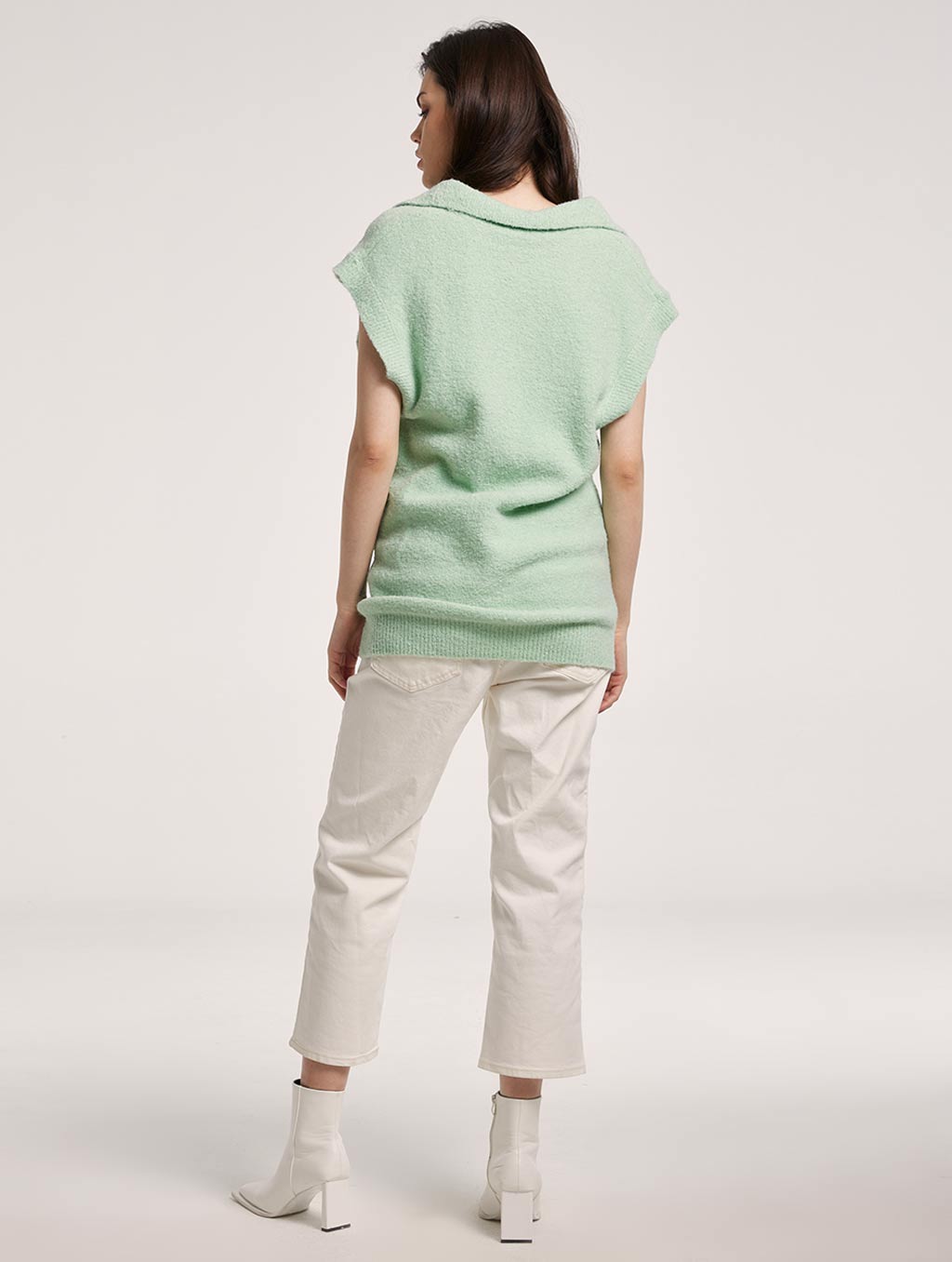 Sweater With Cap Sleeves