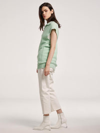 Sweater With Cap Sleeves