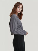 GH Cropped Wool-Blend Top