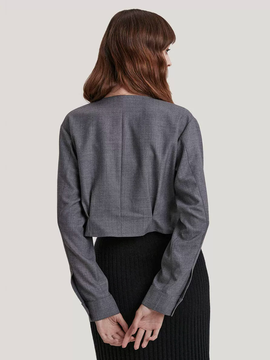 GH Cropped Wool-Blend Top