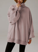 Whisper Oversized Turtleneck Sweatshirt