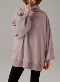 Whisper Oversized Turtleneck Sweatshirt