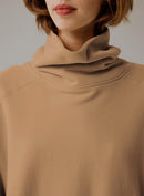 Whisper Oversized Turtleneck Sweatshirt