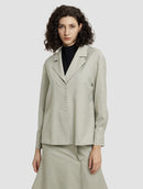 Wool Blend Buttoned Shirt