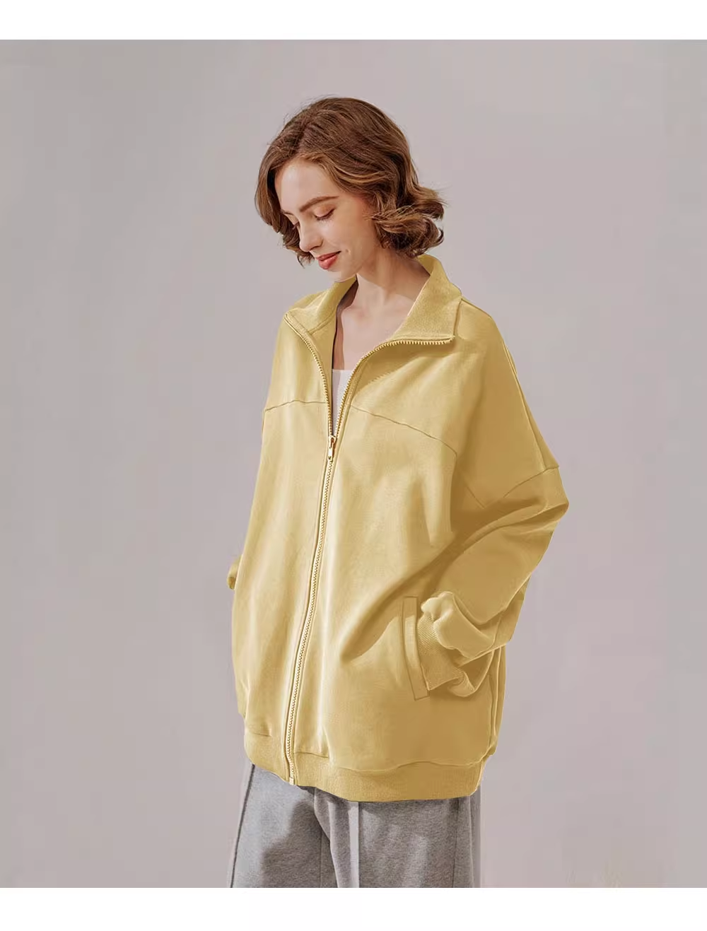 Boyfriend Zip-Up Hoodie