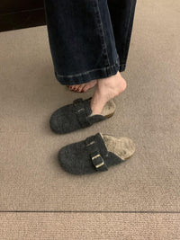 Thick-soled Velvet Slippers