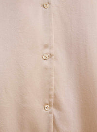 Relaxed Silk Pajama Top