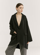 Relaxed One-Button Blazer