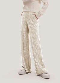 Ribbed Yak Wool Trousers