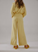 Ruffle Wide-leg Pajama Pants