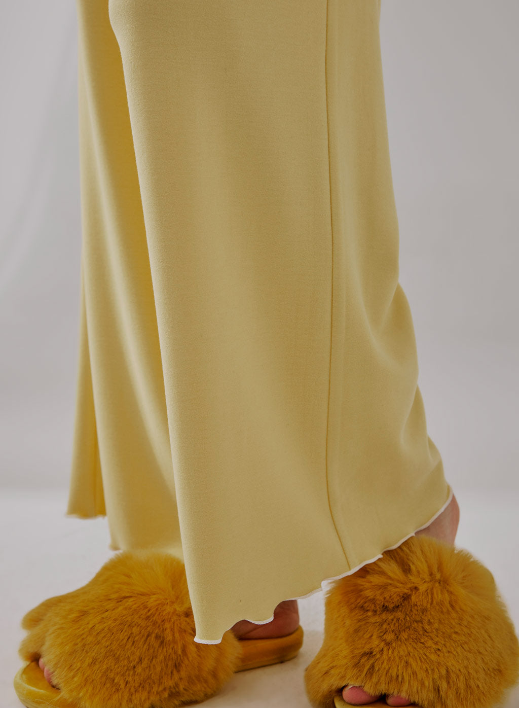 Ruffle Wide-leg Pajama Pants