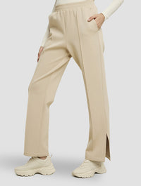 Trendy High Waist Side Slit Pants