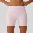 Purple High-Waist Contour Biker Shorts – Effortless Style & Comfort