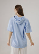 Short-Sleeved Cotton Hoodie